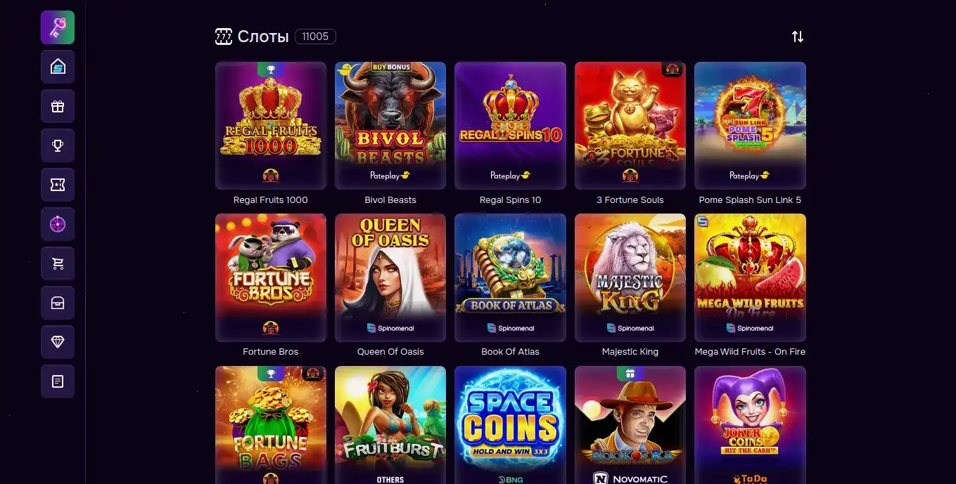 Lucky Bear казино интерфейс слотов
